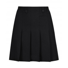 Girls Skirt Flower button Black (Junior)